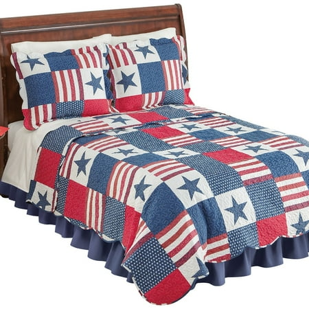 king patchwork quilt vintage americana star patchwork quilt king multi walmartcom king patchwork quilt vintage americana star patchwork quilt king multi walmartcom